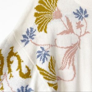 Bcbg vines and flowers intarsia sweater Clearance